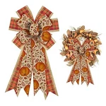 Alibbon Large Fall For Wreaths, Thanksgiving Bows, Orange STYLE4. Fixed Price $19.31.