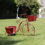 18.5X27.5X9.75" Tricycle Plant Stand Flower Pot Holder Terrace Nostalgic Bicycle. Fixed Price $76.99.