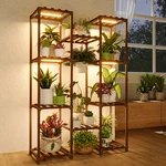 Bamworld Plant Stand With Grow Light Shelf For Mutiple Pots Holder. Fixed Price $47.99.