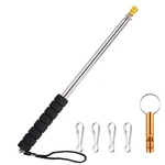 9.8FT Telescopic Flag Pole,stainless Steel Handheld Portable Extendable Retra.... Fixed Price $21.11.