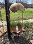 Mcm Vintage Cooper Light Lamp Wild Teardrop Hanging Plant Holder Stand Vtg. Fixed Price $250.00.