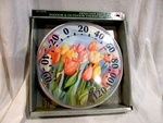 Acurite Designer Edition Indoor & Outdoor Thermometer-tulips Nib. Fixed Price $19.99.
