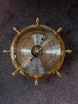 Bay Berk International Brass Ship's Wheel Barometer Beveled GLASS-#C44. Fixed Price $139.00.