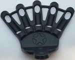 5 Pole Vintage Cast Iron Finger Flag Holder Mount Bracket Star Black Fancy 1/2". Fixed Price $43.00.