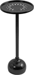 Miki Modern Black Pedestal Table - Versatile Indoor/outdoor Accent Stand. Fixed Price $170.99.
