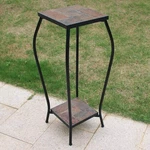 2 Tier 30" Tall Plant Stand W/ Colorful Slate Top Balcony Home Garden Backyard. Fixed Price $105.26.