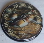 Vintage Ducks Unlimited Outdoor/indoor Round Thermometer Acurite Hunting Fishing. Fixed Price $295.00.