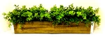 23 7/8 Faux Boxwood Brown Planter Box, Indoor Decor Window Container. Fixed Price $44.99.