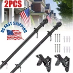1/2PACK Flag Pole Kit 6FT House Porch Holder Wall Mounting Bracket. Fixed Price $30.99.