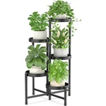 5-TIER Corner Metal Plant Stand, Folding Indoor Outdoor Flower Shelf. Fixed Price $54.26.