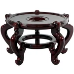 Rosewood Fishbowl Stand - Size 11.5 In. Base Diameter. Fixed Price $169.00.