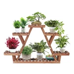 Ufine Wood Plant Stand Triangular Shelf Multi Tier Flower Display Holder. Fixed Price $67.40.