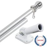 Flag Pole And Bracket Kit - Hamilton &adams 1776 (silver). Fixed Price $29.99.