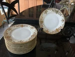 12 Antique Vintage Noritake #16034 Christmas Ball Fruit/salad Plates. Fixed Price $65.95.
