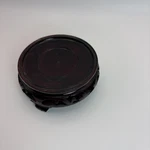 Oriental Wooden Asian Fishbowl Stand Planter Urn Vase Display 3X1.25". Fixed Price $9.59.