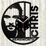 Chris Hemsworth Vinyl Record Wall Clock Decor Handmade 4326. Fixed Price $24.98.