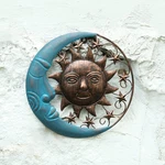 Sun Face Metal Wall Art Decor Outdoor Moon Patio Garden Fence Deck Yard Pool. Fixed Price $28.48.