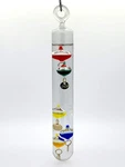 Glassic Gifts Hanging Galileo Thermometer Ornament. Fixed Price $33.78.