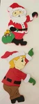 1991 House Of Lloyd Wood Christmas Around World Up The Ladder Santa & Elf. Fixed Price $24.00.