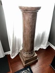 Tuscan Column Pedestal Plant Stand 49" Tall Faux Stone Resin Free Shipping. Fixed Price $230.00.