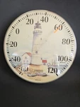 Springfield Lighthouse Thermometer Signed Wagner 12". Fixed Price $18.88.