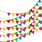250PCS Multicolor Pennant Flags,loobjoygame 263FT Nylon Fabric Decorations Gr.... Fixed Price $22.17.