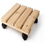 Plastec Indoor Cedar Wood Plant Caddy Rolling Dolly, 200 Lb Capacity, Usa, 12". Fixed Price $46.02.