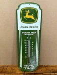 John Deere Metal Thermometer Sign 18 Farm Tractor Advertising Barn Home Decor. Fixed Price $20.00.