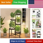 Indoor With Grow Light, 5 Tier Corner Metal Flower Display Holder Shelf, Easy.... Fixed Price $90.65.