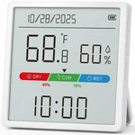 Indoor Thermometer Hygrometer With 4.4" Large Display, Digital White. Fixed Price $13.73.