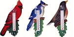 Robin Or Blue Jay On Branch Small Window Thermometers. Fixed Price $16.99.