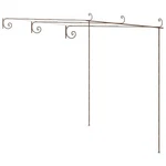 Pergola Garden Arbor Patio Shelter Lean To Antique Brown Iron Vidaxl. Fixed Price $239.99.
