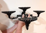 4 Arm Cast Iron Oil Lamp Holder Wall Mount Bracket Vintage Hard To Find. Fixed Price $325.00.