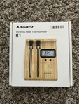 Alfabot K1 Wireless Meat Thermometer With Dual Probes. Fixed Price $30.00.