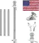 American With Pole,flag Poles Kit For 3 X 5 Flags Holder,including 100% .... Fixed Price $25.74.