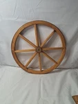 Vintage Wood Wagon Wheel 13.5" Western Patio Garden Yard Wall Decor Country Core. Fixed Price $22.40.