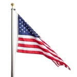 Ezpole Classic Inground Flag Kit For Outdoors Heavy 21 Ft, Silver. Fixed Price $409.49.