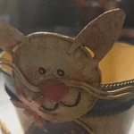 Whimsical Cat Metal Planter Hand Painted Floral Crackle Finish Indoor Outdoor. Fixed Price $16.50.
