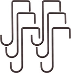 6 Pack 2 X Inch Fence Hooks Patio Brown Powder Coated Steel Hangers F.... Fixed Price $17.90.