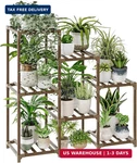 Bamworld Plant Stand Indoor Shelf Outdoor Wood Rack For Multiple. Fixed Price $36.23.
