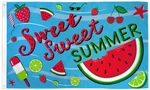 Sweet Summer Flag 3X5FT Holiday House Seasonal 100D Spun Poly. Fixed Price $12.44.