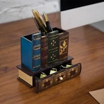 Mygift Decorative Library Books Design Wooden Office Supply Caddy Pencil Holder. Fixed Price $24.99.