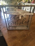 Mud Pie Antique Brass-finished Iron Trim Glass Box For Wedding. Advise & Wishes. Fixed Price $30.00.