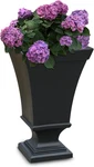 Vienna 25IN Tall Urn Planter - Black 16IN X With 3 Gallon. Fixed Price $133.47.
