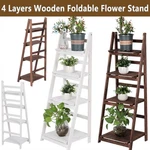 4 Tier Foldable Ladder Bookshelf Rack Vintage Plant Stand Display Storage. Fixed Price $39.99.