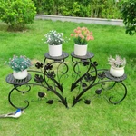4/5/6/7/8/9 Tiers Metal Plant Stand Flower Rack Potted Holder For Indoor Outdoor. Fixed Price $35.90.