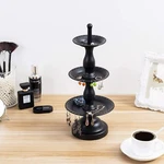 Mygift 3 Tier Black Metal Fountain Style Earring Hanger Dish Jewelry Stand. Fixed Price $37.99.