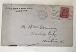 1908 Cover American Museum Of Natural History Ny Backstamp Miles City Mt. Fixed Price $8.00.