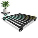Aluminum 18" Plant Dolly Stand Rolling With 4 Wheels Heavy Duty Caddy Holder X1. Fixed Price $29.99.