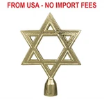 Eder Flag Star Of David Top Ornament 6-3/4 Inch With Ferrule Gold. Fixed Price $48.80.